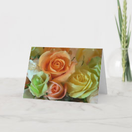 Glückliche Geburtstagskarte - Bouquet der Rose Karte