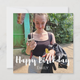 Glückliche Geburtstagskarte Dankeskarte