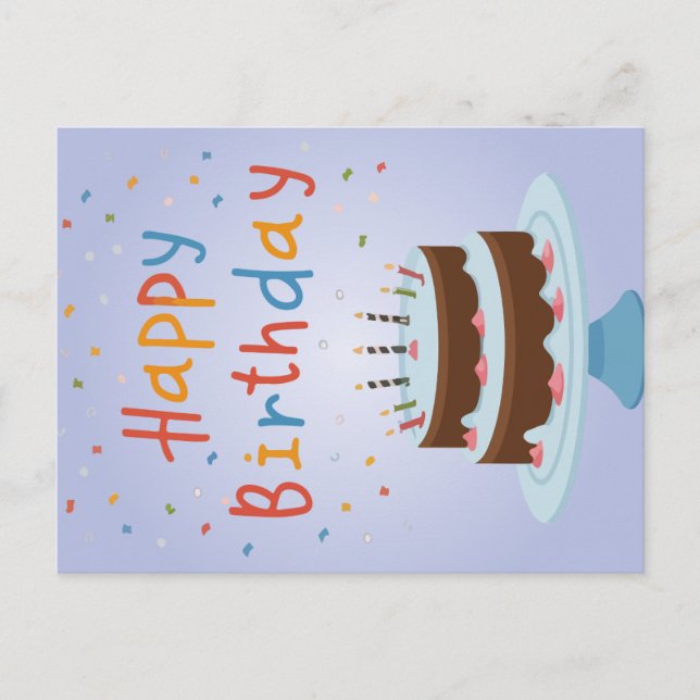 Glückliche Geburtstagskarte Feiertagspostkarte (Vorderseite)