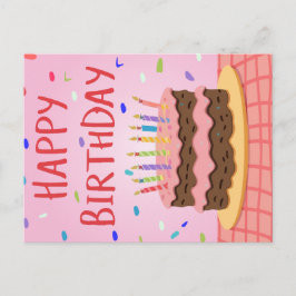 Glückliche Geburtstagskarte Feiertagspostkarte