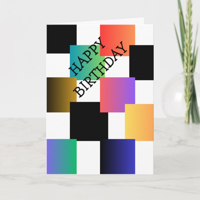 Glückliche Geburtstagskarte Karte (Vorderseite)