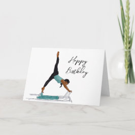Glückliche Geburtstagskarte Pilates Karte