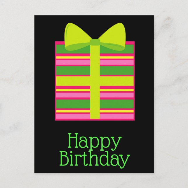Glückliche Geburtstagskarten Postkarte (Vorderseite)