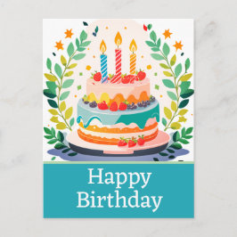 Glückliche Geburtstagskarten Postkarte