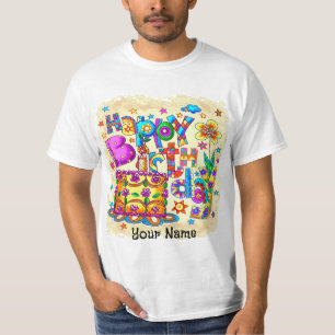 Glückliche Geburtstagskuchen Geburtstags-T - Shirt