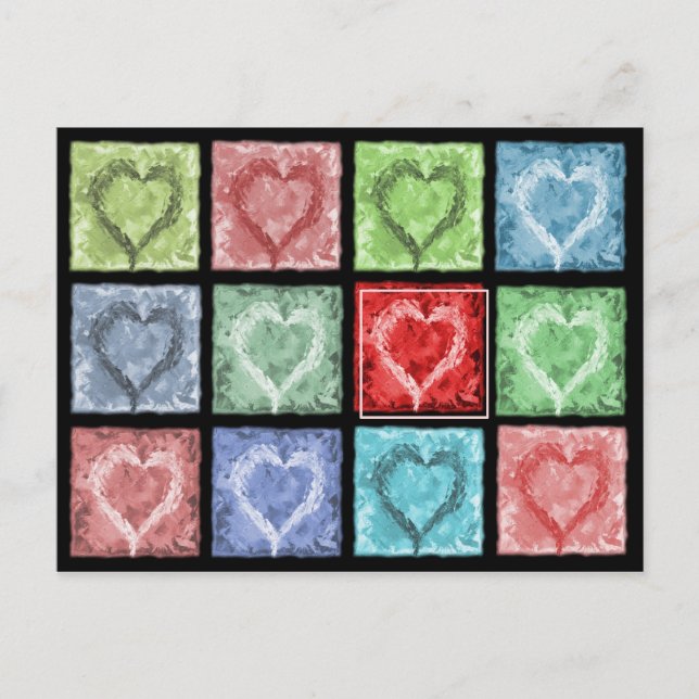 Glückliche Gedanken Postkarte (Vorderseite)