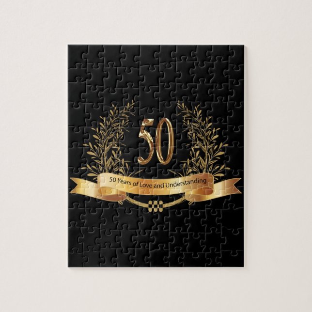 Glückliche Geschenke zum 50. Hochzeitstag (Vertikal)