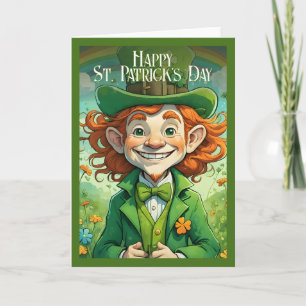 Glückliche Gesichter am St. Patrick’s Tag Karte