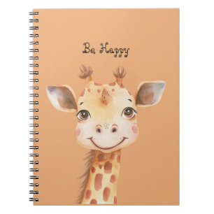Glückliche Giraffe Notizblock