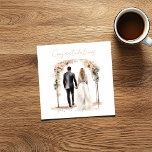 Glückliche Glückwunschkarte für Braut und Gräuel Dankeskarte<br><div class="desc">Feiern Sie den fröhlichen Anlass mit dieser Watercolor Bride and Groom Wedding Illustration Gratulation Card. Diese schöne Karte zeigt eine atemberaubende Aquarellmalerei, die eine Braut und einen Bräutigam veranschaulicht und das Wesen von Liebe und Glück erfasst. Mit seinen lebendigen Farben und künstlerischen Details dient es als herzliche Begrüßung der Neuvermählten....</div>