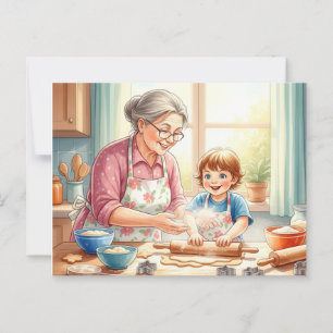 Glückliche Großeltern-Postkarte Postkarte