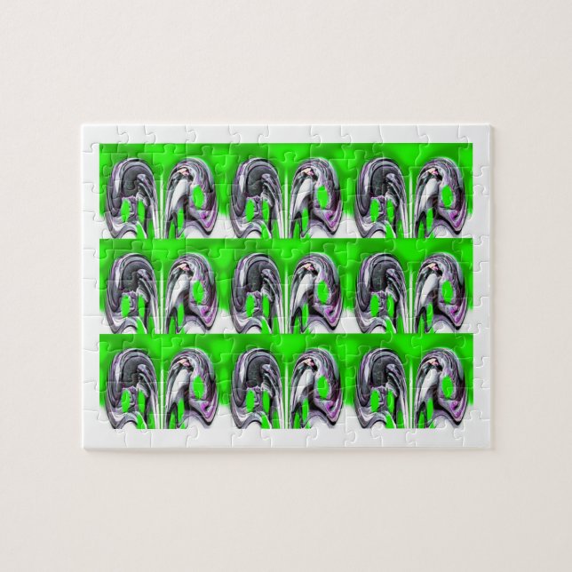 Glückliche grüne Kunst (Horizontal)