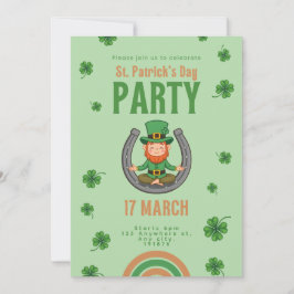 Glückliche Grüne Vibes Einladung