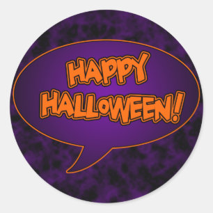 Glückliche Halloween-Aufkleber Runder Aufkleber