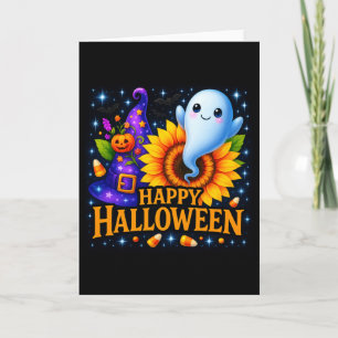 Glückliche Halloween Friendly Ghost Greetings Card Karte