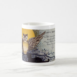 Glückliche Halloween-Geister Owl Morph Tasse