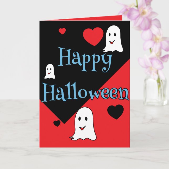 Glückliche Halloween-Geschenkideen Grußkarte Karte (Orchidee)