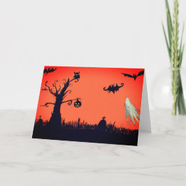 Glückliche Halloween-Gruß-Karte Karte