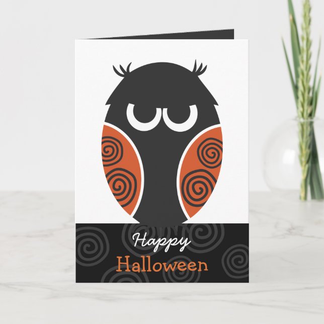Glückliche Halloween-Gruß-Karte Karte (Vorderseite)