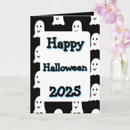 Glückliche Halloween-Grußkarte 2025 Karte