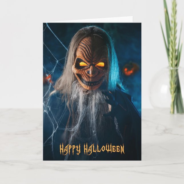 Glückliche Halloween-Grußkarte Ankündigung (Vorderseite)