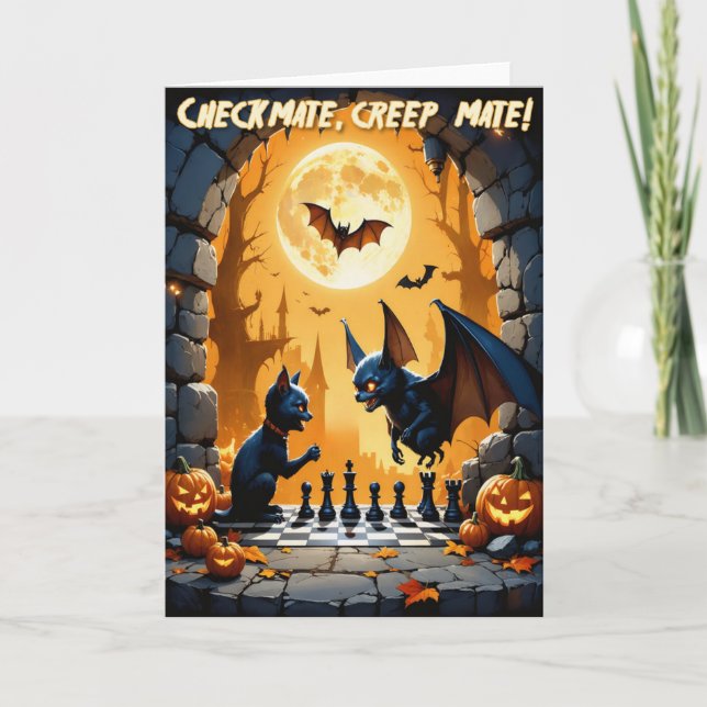 Glückliche Halloween-Grußkarte Ankündigung (Vorderseite)