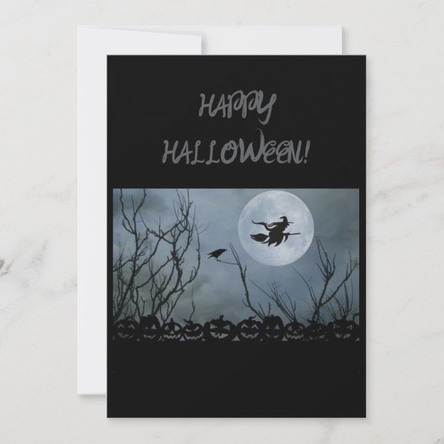 Glückliche Halloween-Grußkarte Feiertagskarte (Vorderseite)