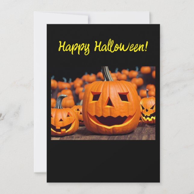 Glückliche Halloween-Grußkarte Feiertagskarte (Vorderseite)