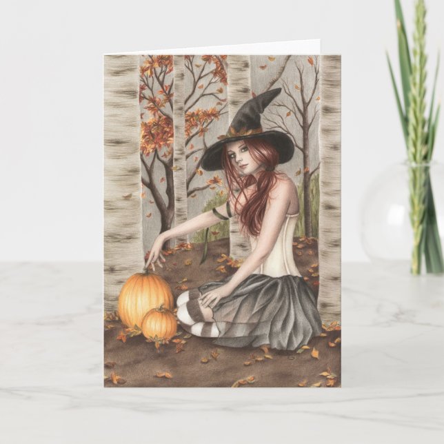 Glückliche Halloween-Grußkarte Karte (Vorderseite)