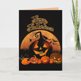 Glückliche Halloween-Grußkarte Karte