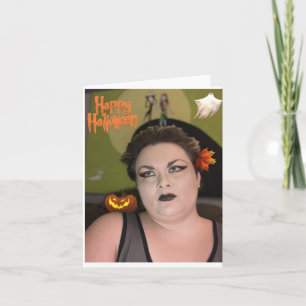Glückliche Halloween-Grußkarte Karte
