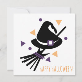 Glückliche Halloween-Grußkarte | Rotzunge Dankeskarte
