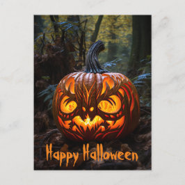 Glückliche Halloween-Kürbislaterne Pumpkins Postkarte