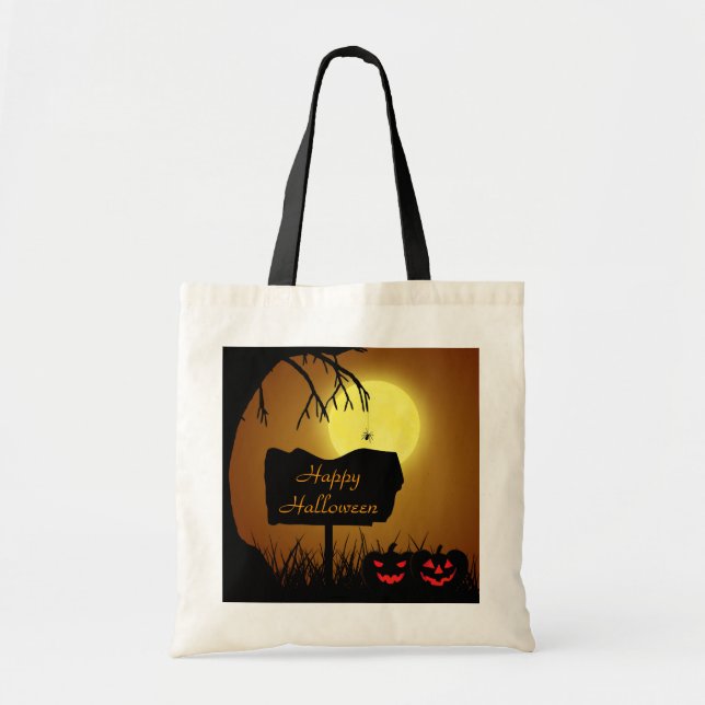 Glückliche Halloween-Kürbislaterne Pumpkins - Tasc Tragetasche (Vorne)