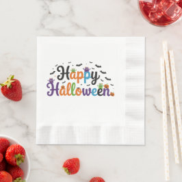 Glückliche Halloween-Monster Serviette