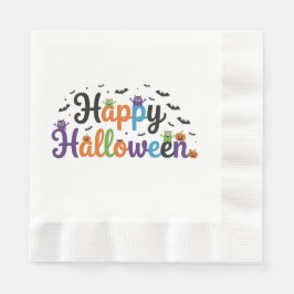Glückliche Halloween-Monster Serviette