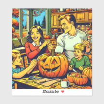 Glückliche Halloween Nostalgische Karikaturenkürme