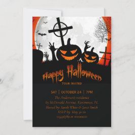 glückliche Halloween-Party Einladung