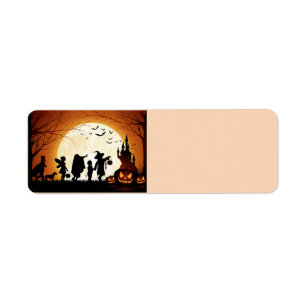 Glückliche Halloween-Silhouette-Kinder