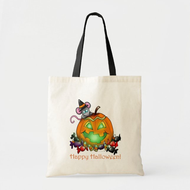 Glückliche Halloween-Tasche Tragetasche (Vorne)