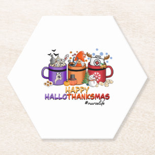 glückliche halloween Weihnachtsschwester lustige K Untersetzer