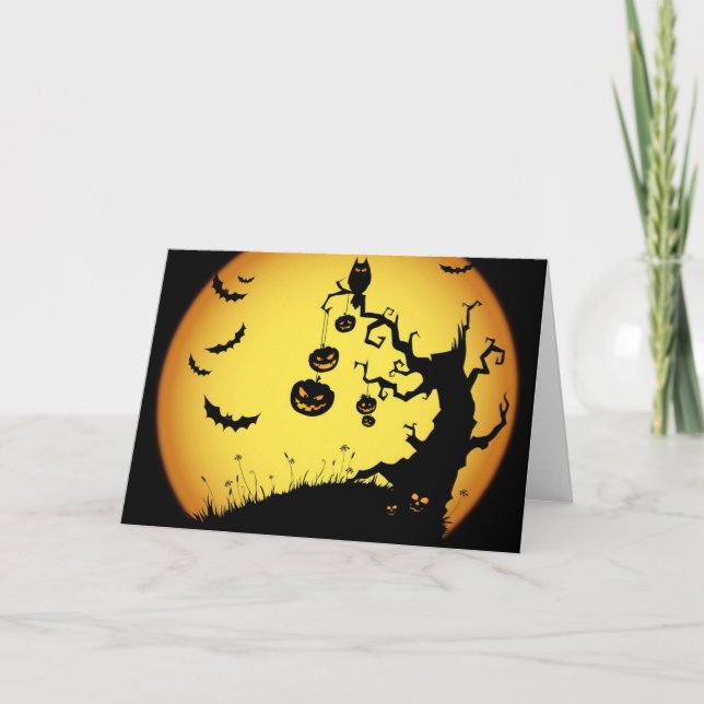 Glückliche Halloweenkarte Karte (Vorderseite)
