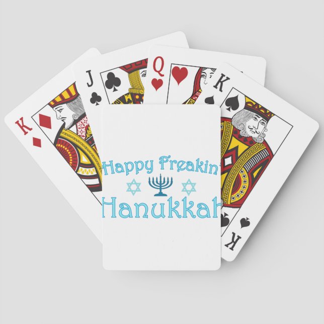 glückliche hanukkah spielkarten (Rückseite)
