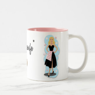 Glückliche Hausfrau-Tasse Zweifarbige Tasse