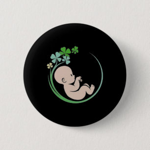 Glückliche Hebamme Krankenschwester St. Patricks D Button