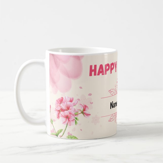 Glückliche Hochzeit Kaffeetasse (Links)