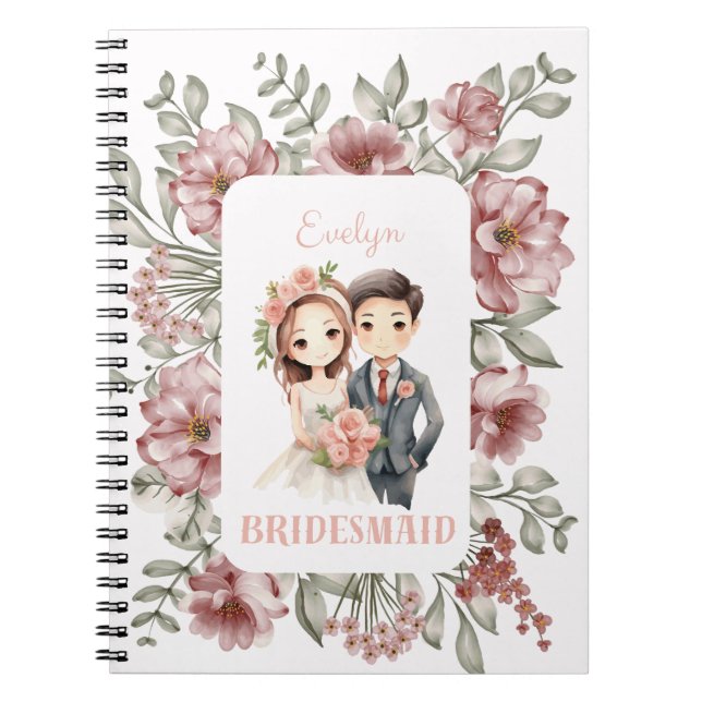 Glückliche Hochzeit Notizblock (Vorderseite)