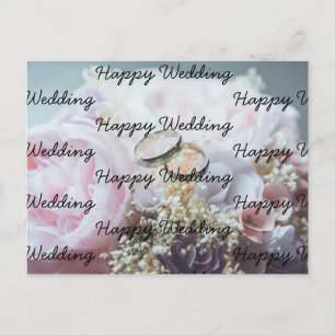 Glückliche Hochzeit Postkarte