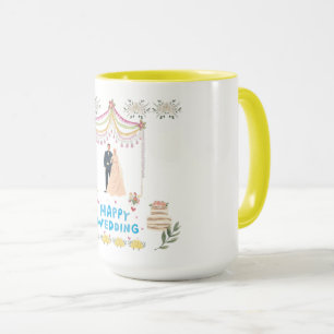 Glückliche Hochzeit Tasse