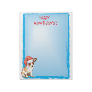 Glückliche Howlidays Chihuahua Notizblock